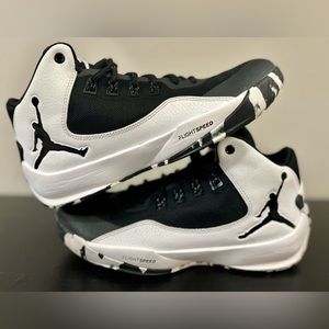 Nike Air Jordan Rising High 2 Men’s Basketball Shoes Black White 844066-010 Sz 8